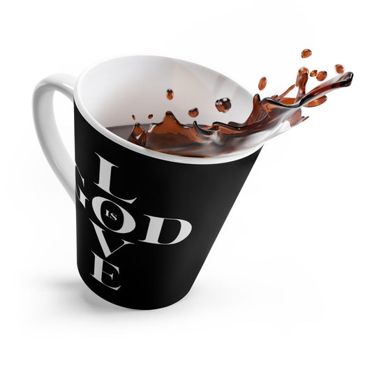 GOD is LOVE Cross Coffee Mug - Black