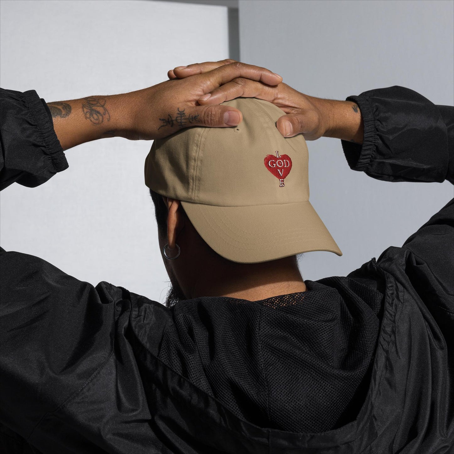 GOD is LOVE Heart Dad Hat