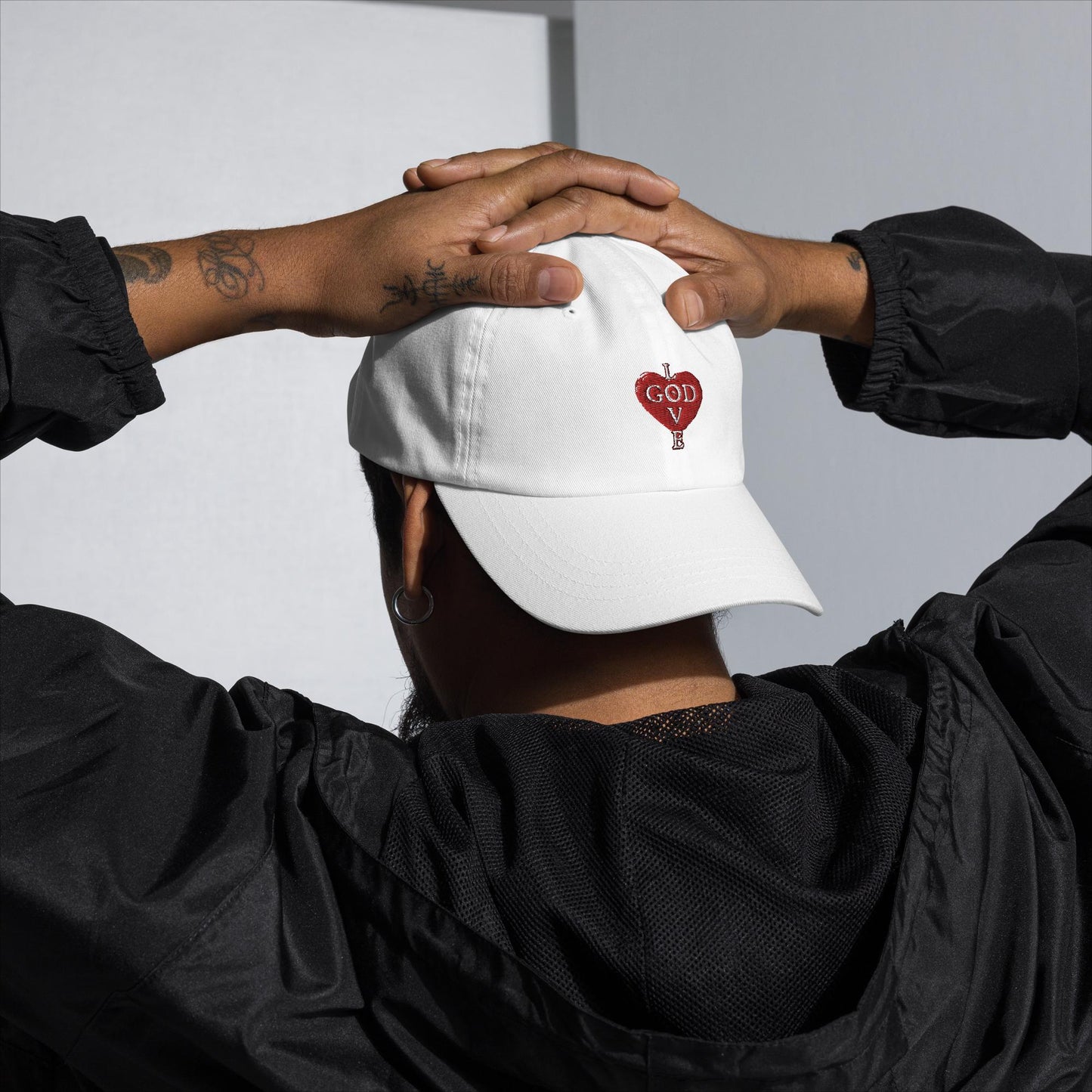 GOD is LOVE Heart Dad Hat